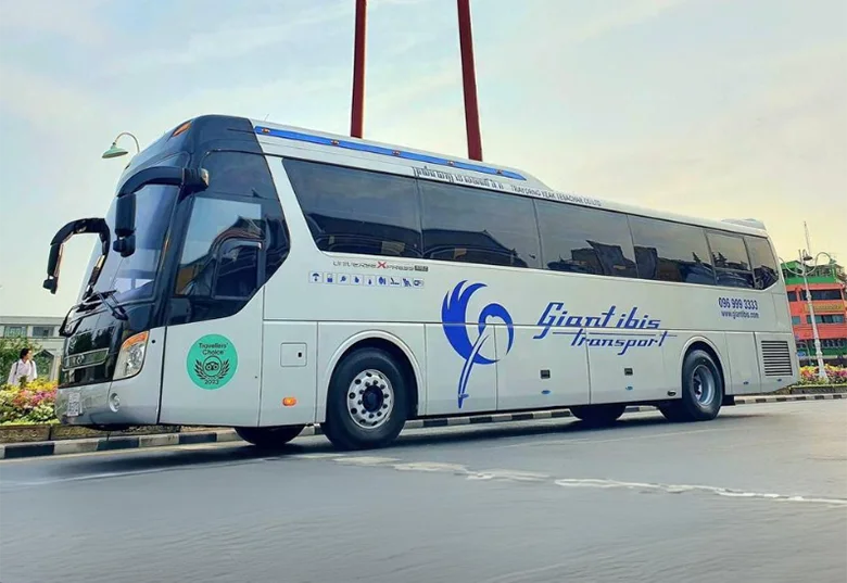Giant Ibis intercity coach in Cambodia
