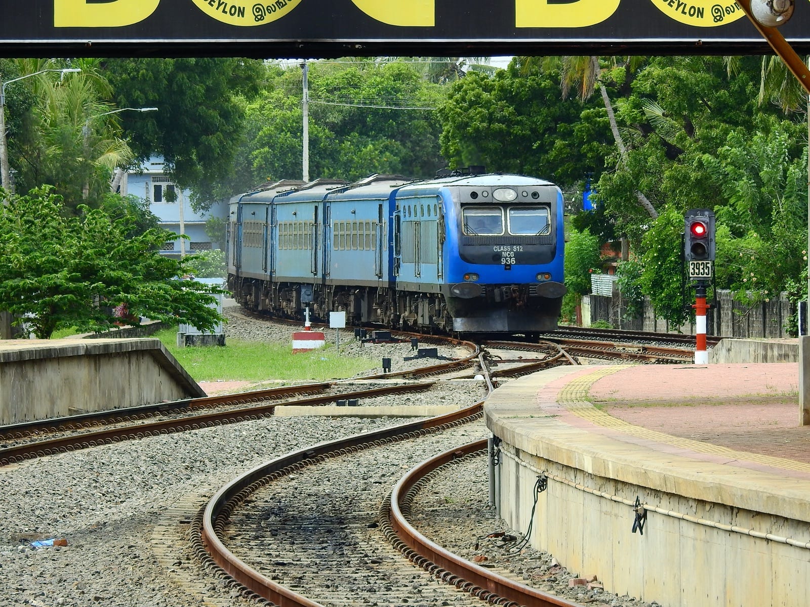 Train at Jaffna Railway Station