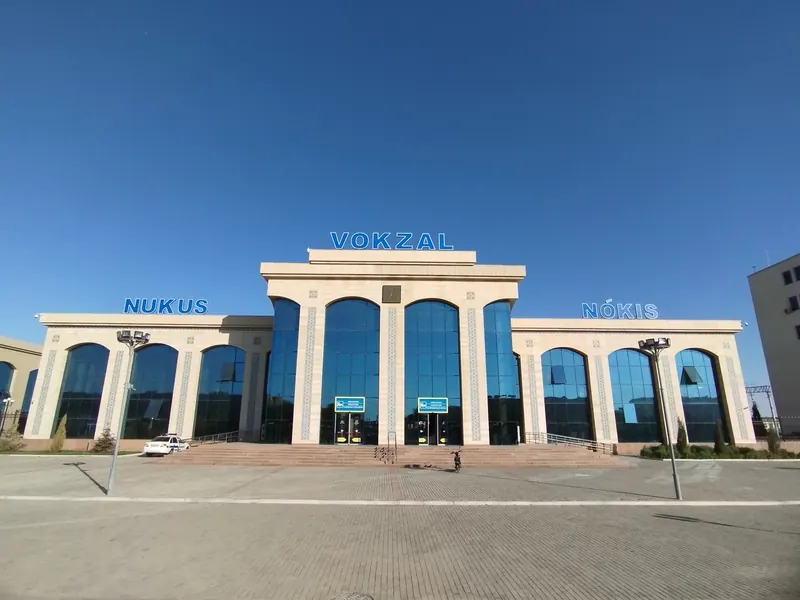 Nukus railway station exterior