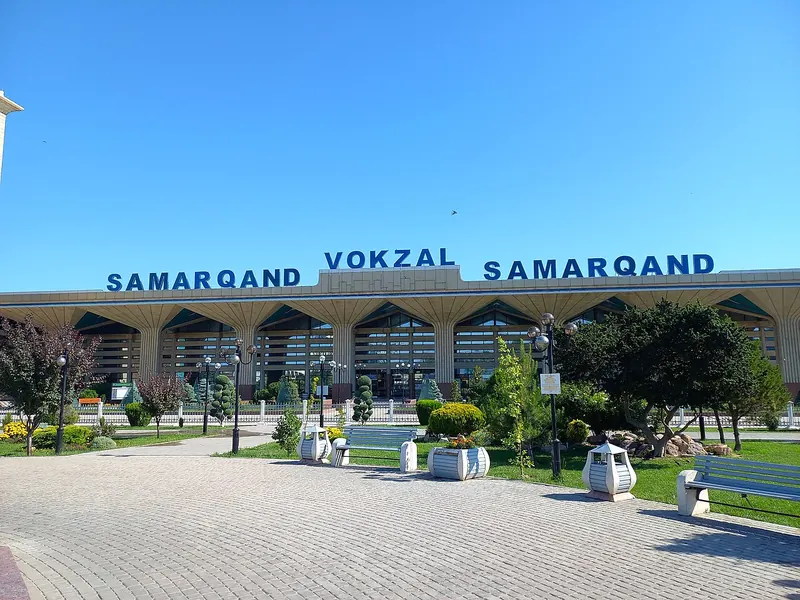 Samarkand railway station exterior